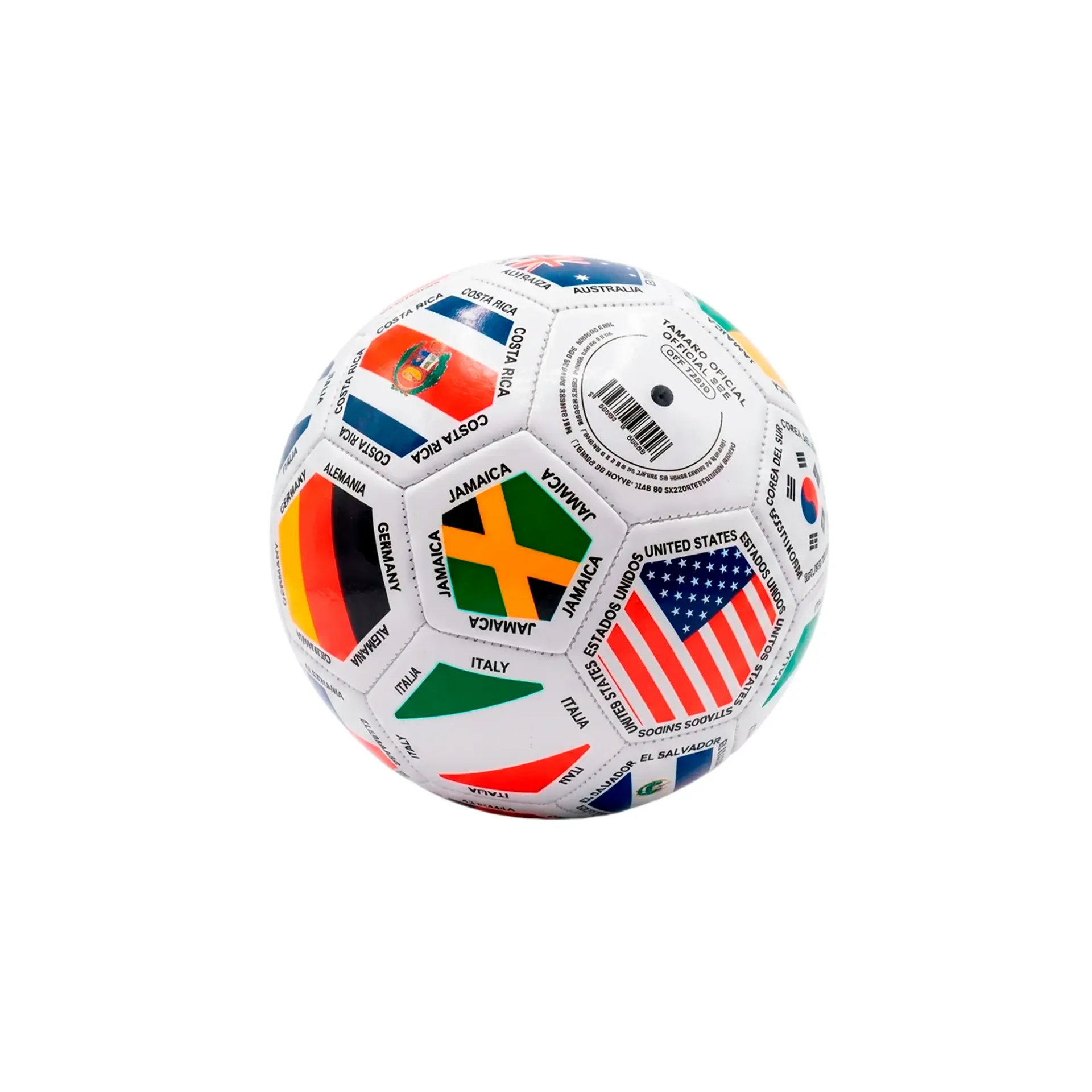 [93112] Mini Soccer Ball No. 2 World Cup Flags