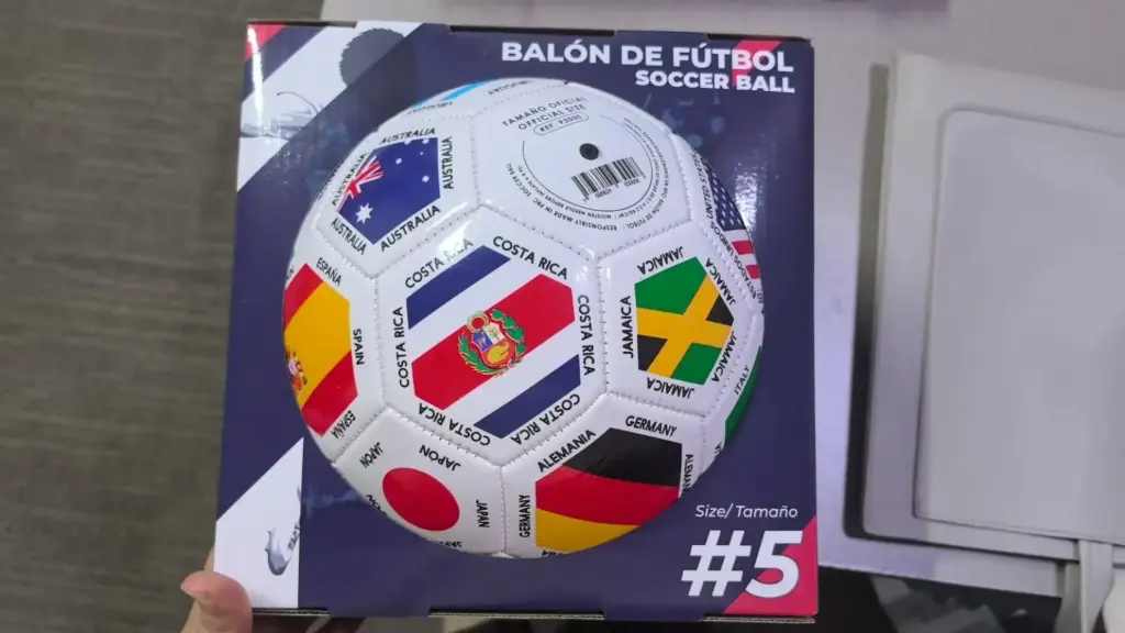 [93112-C] Display Box for Mini Soccer Ball No. 2 World Cup Flags