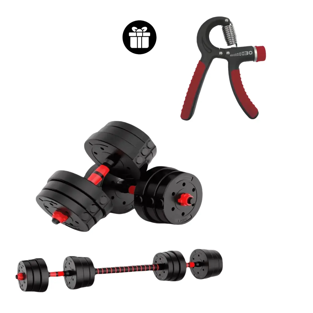 [67051-K] Kit Set Mancuernas+ Ejercitador de Antebrazo