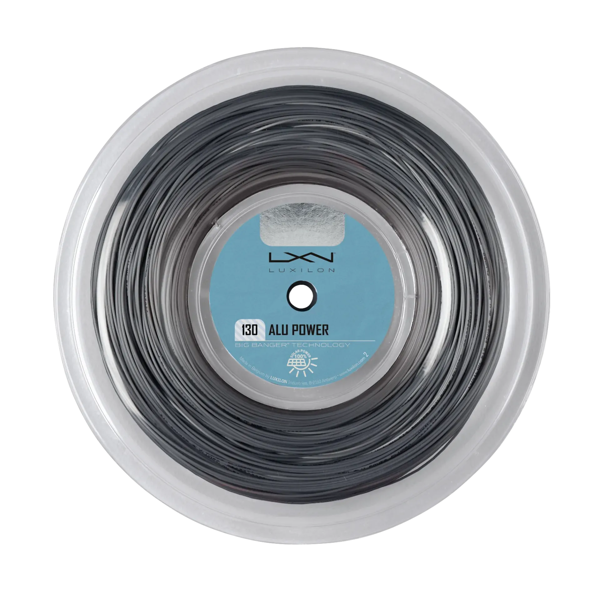 [WR8302301130] Rollo de Cuerda para Raquetas Wilson Luxilon Alu Power 130 Silver (REEL 200M)
