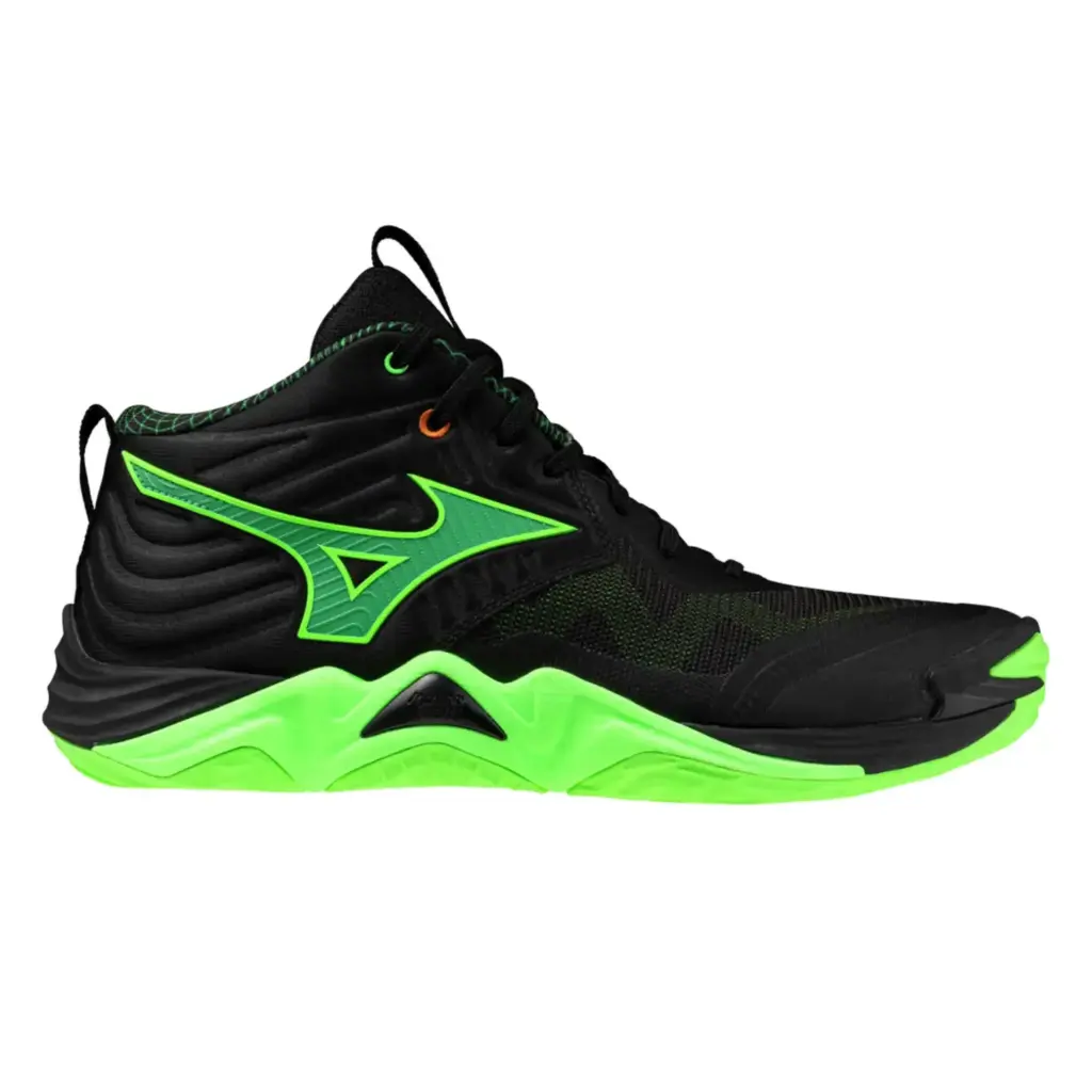 [V1GA251749-10.5] Botin Voleibol Mizuno Wave Momentum Elite  (NEGRO/VERDE, 10.5)