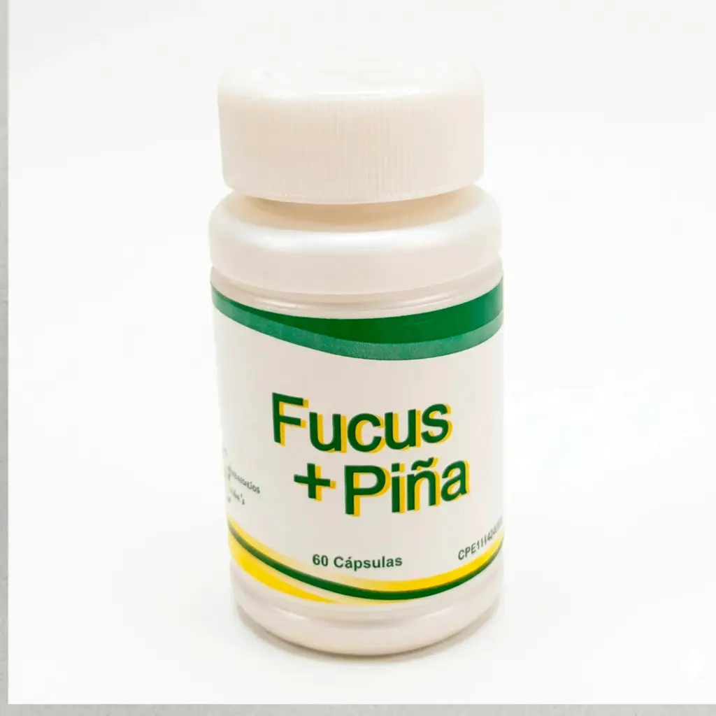 [010-LB] Fucus 150mg + Piña 150mg Laboratorios Baron's Detox Adelgazar 60 Cápsulas