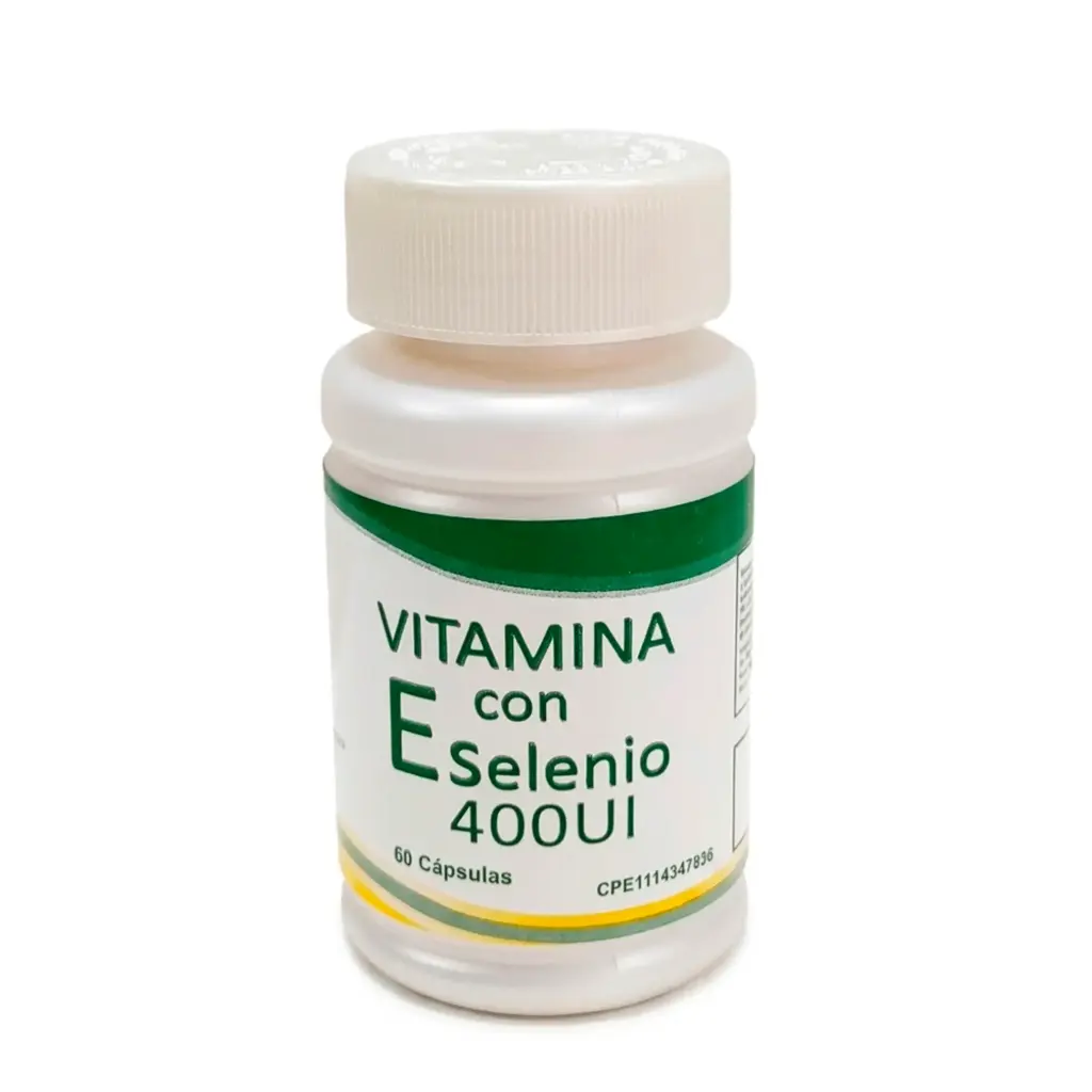 [023-LB] Vitamina E + Selenio Laboratorios Baron's 400UI 60 Cápsulas Blandas 