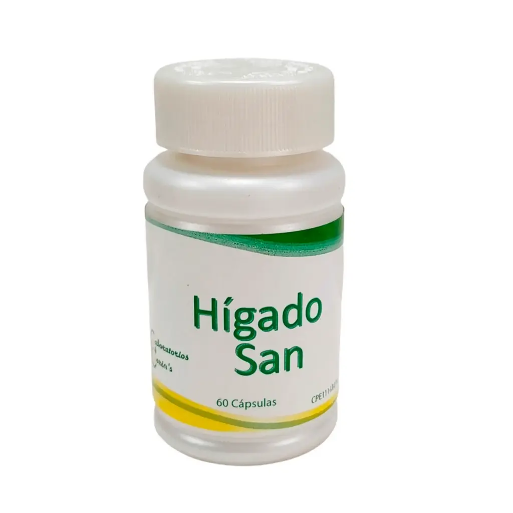 Higado San Cardo Mariano Laboratorios Baron's 60 Cápsulas 