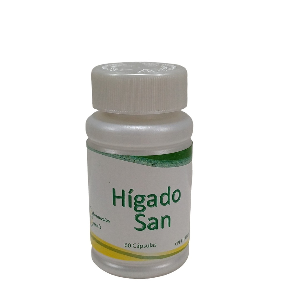 Higado San Milk Thistle 300mg 60 Cápsulas Cardo Mariano Detox