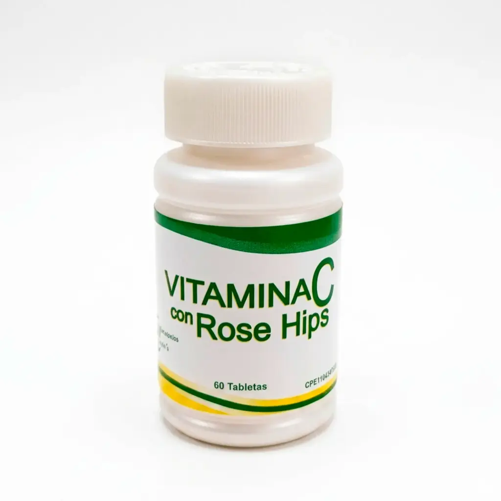 [021-LB] Vitamina C + Rose Hips Laboratorios Baron's 500mg 60 Tabletas