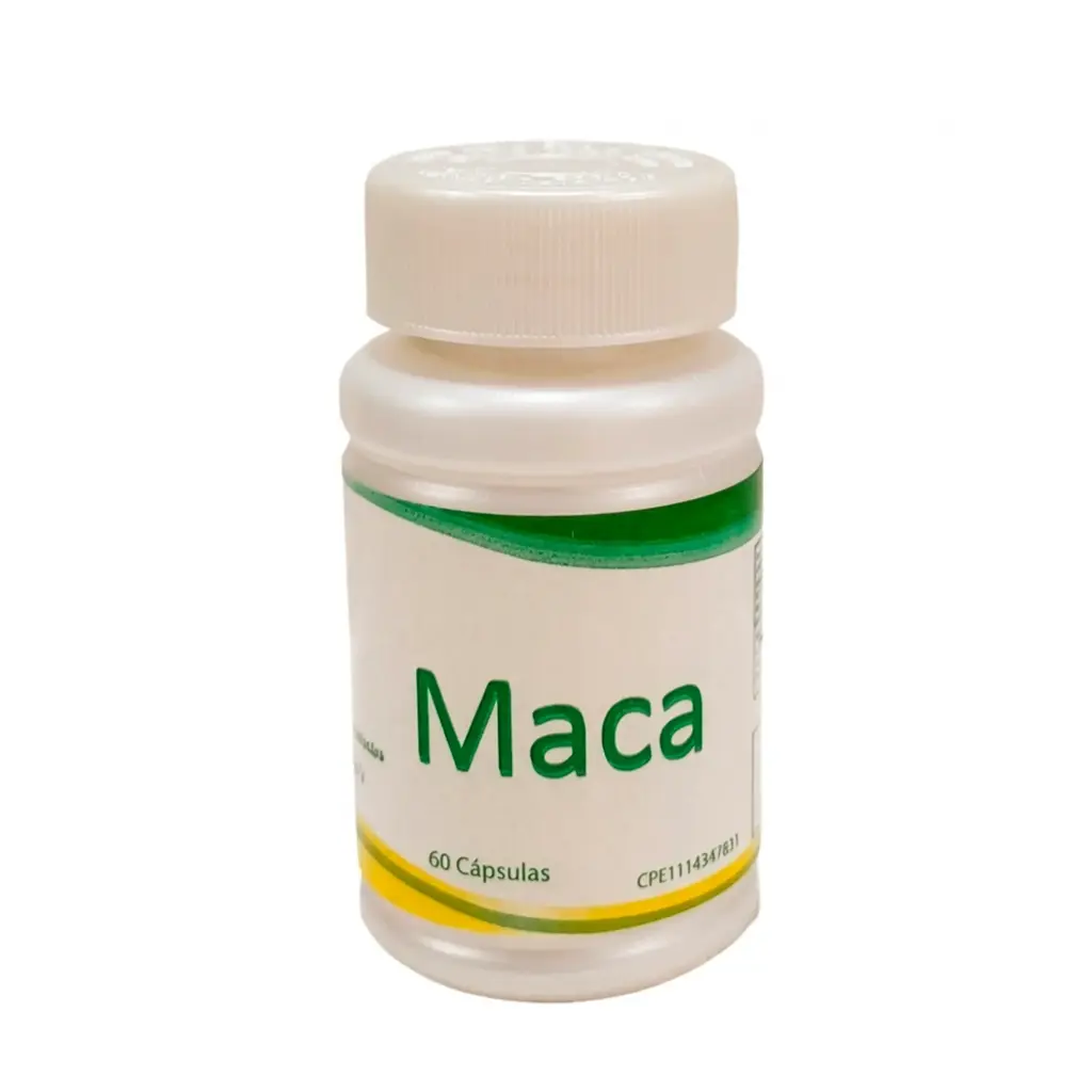 [014-LB] Maca Laboratorios Baron's Energía y Equilibrio Hormonal Natural 500mg 60 Cápsulas