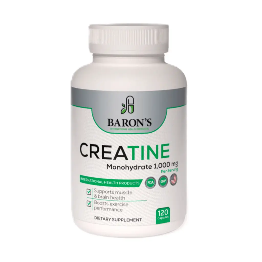 [037-LB-BIHP] Creatina Monohidratada Baron's 100mg 120 Cápsulas 