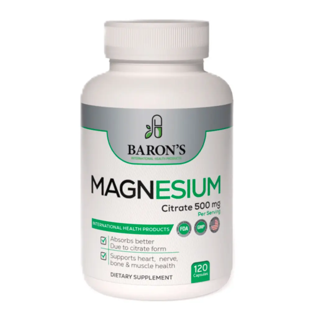 [035-LB-BIHP] Citrato De Magnesio 500mg 500mg 120 Cápsulas 