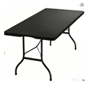 [11255] Mesa Rectangular Plegable Ecology Lifestyle 180cm Negro