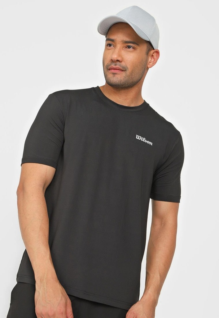 [WT59041] Camiseta Wilson Ultra Light Negro 59034 Caballero Cuello Redondo (L)
