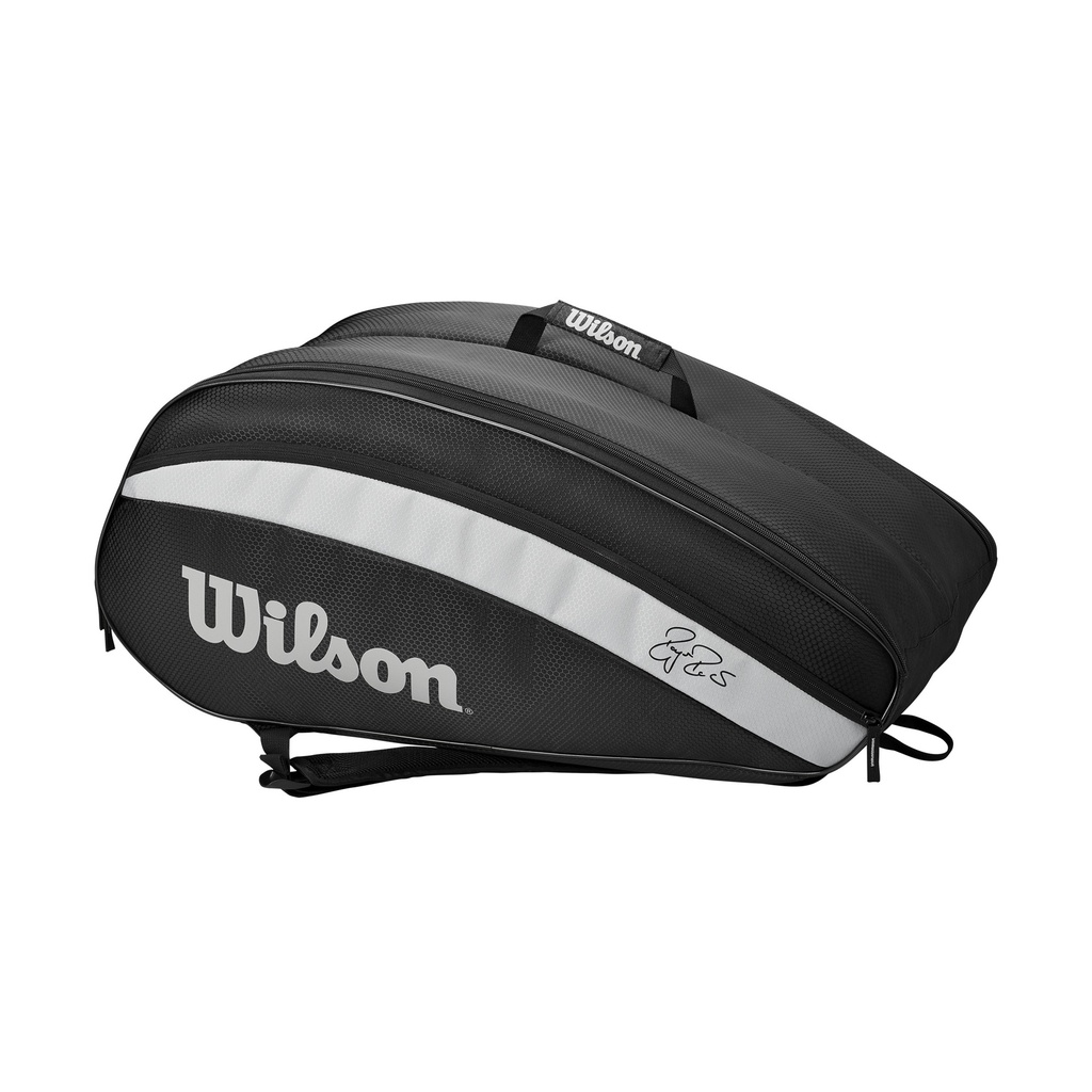 Bolso de Tenis Wilson Roger Federer Team 12Pk (NEGRO) (Z560100)