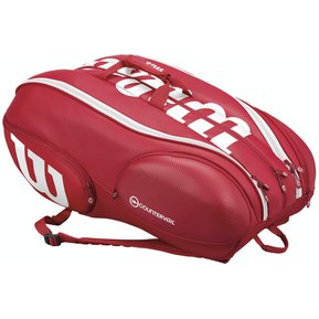 Bolso de Tenis Wilson Vancouver 15 (Rj/Bl) (Z8407)