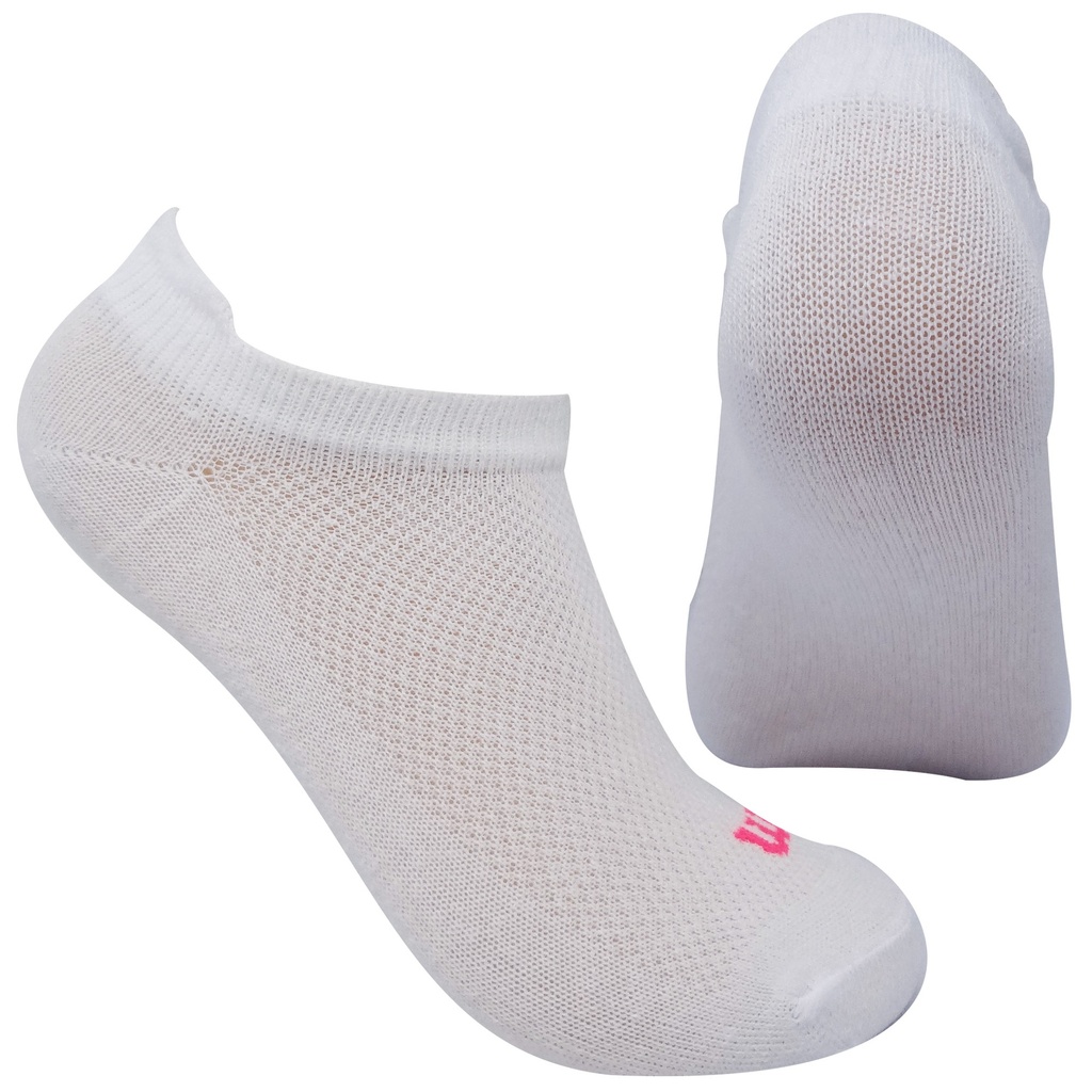 Medias Tobilleras Deportivas Dama Wilson No Show 3 Pares (BLANCO)