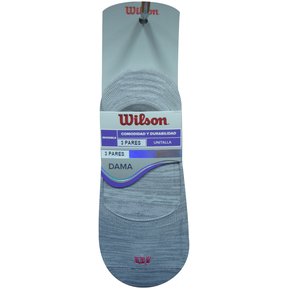 Calcetín Corto de Fibras Sintéticas Wilson Liner Dama P3 Nyl Fit Medio Unitalla