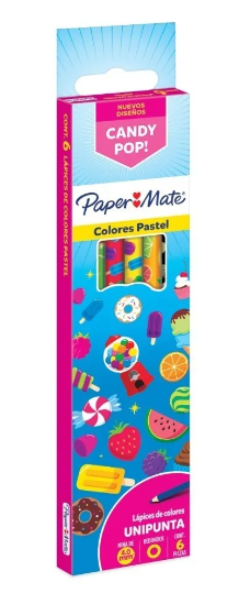 Colores Paper Mate Candy Dp X6/12