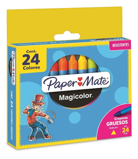 Crayón Magicolor Paper Mate Triangular X24
