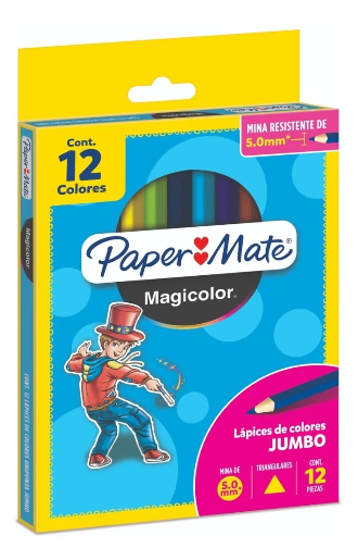 Crayón Magicolor Paper Mate Triangular X12
