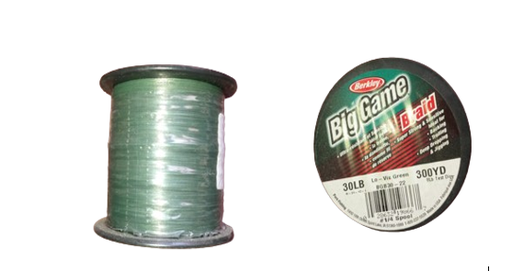 [1122464] Berkley Nylon  Big Game Braid 300 Yd (1/4 Lb Spools) Lo-Vis Green 30/8 Lb Test/Line Diam 