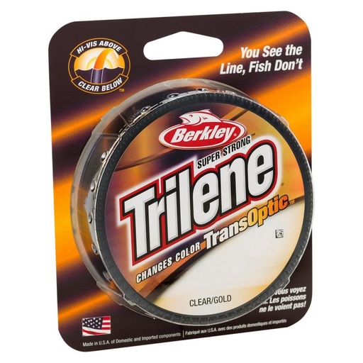 [1186039] Berkley Nylon Trilene Transoptic 17Lb 220Yd Clear/Gold