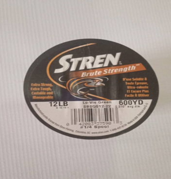 [1207250] Stren Nylon Brute Strengt 12 Lb 600 Yd Lvg