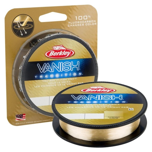 [1116466] Berkley Nylon Vanish Transition 17Lbs 250Yds Clr/Red
