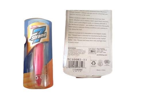 [1104090] 7Strand Tuna Clone (Cola De Atun) Rigged Mono Tc100R2-51 Pink Cadillac 