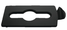 [N2007895] Tapa de Reciclaje Negra Rubbermaid Estación Slim Jim