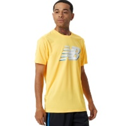 [MT21225-VAC-Bult] Camisa de hombre New Balance Graphic Accelerate Amarillo (bulto x 8 und)