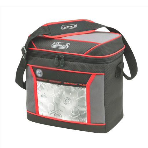 [2000025130] Bolso Térmico Coleman Cold Capacidad 16 Latas Negro con Rojo