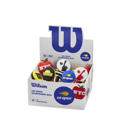 [WR8408201001] Caja de 50 unidades de Amortiguadores de Vibración US Open Wilson para Raquetas de Tenis