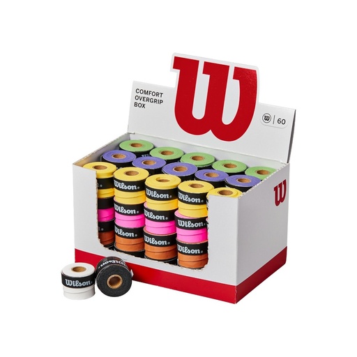[WR8410701001] Caja 60 unidades Overgrip Wilson Comfort Colores Surtidos