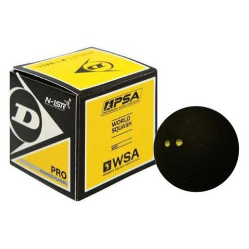 [700108US] Pelota de Squash Dunlop Doble Punto Amarillo