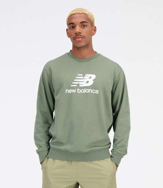 Sueter sin capucha New Balance Essentials Stacked Logo French Terry