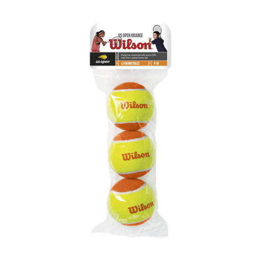 [WRT1373] Tennis Balls x3 Wilson Transition Orange Dot