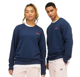 [UT21501-NGO-UB] Sueter Unisex New Balance Uni-ssentials French Terry Azul Oscuro (8 unidades)