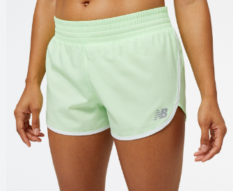 [WS23230-GEN-B] Short corto 2.5 pulgadas Mujer New Balance Accelerate Menta (8 unidades)