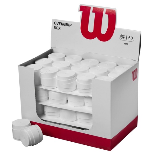 [WR8438201001] Caja 60 unidades Overgrip Wilson PRO Blanco