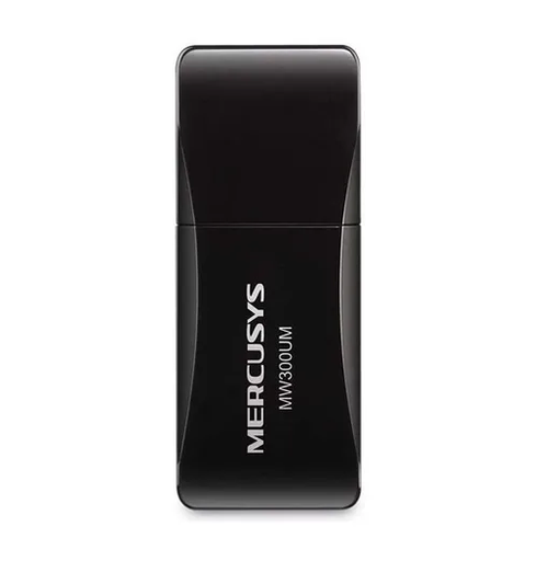 [24051] Adaptador Inalámbrico Mercusys USB Mini MW300UM 300MBPS Negro
