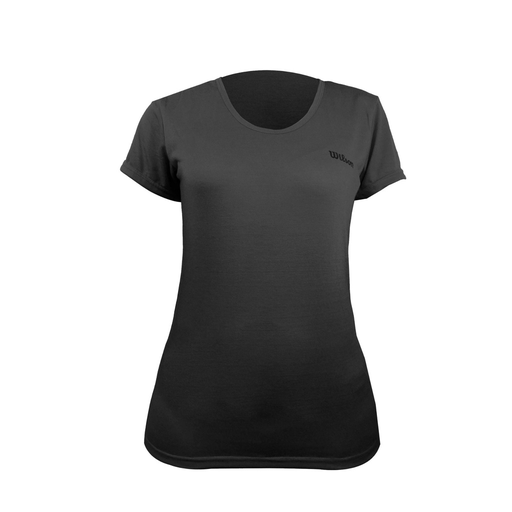 Camiseta Wilson Polyspun Cuello Redondo Estampado Grande Dama 73186 Negro