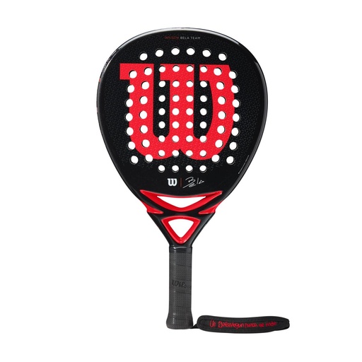 [WR065711U2] Raqueta de Padel Wilson Bela Team (Negro/Rojo)